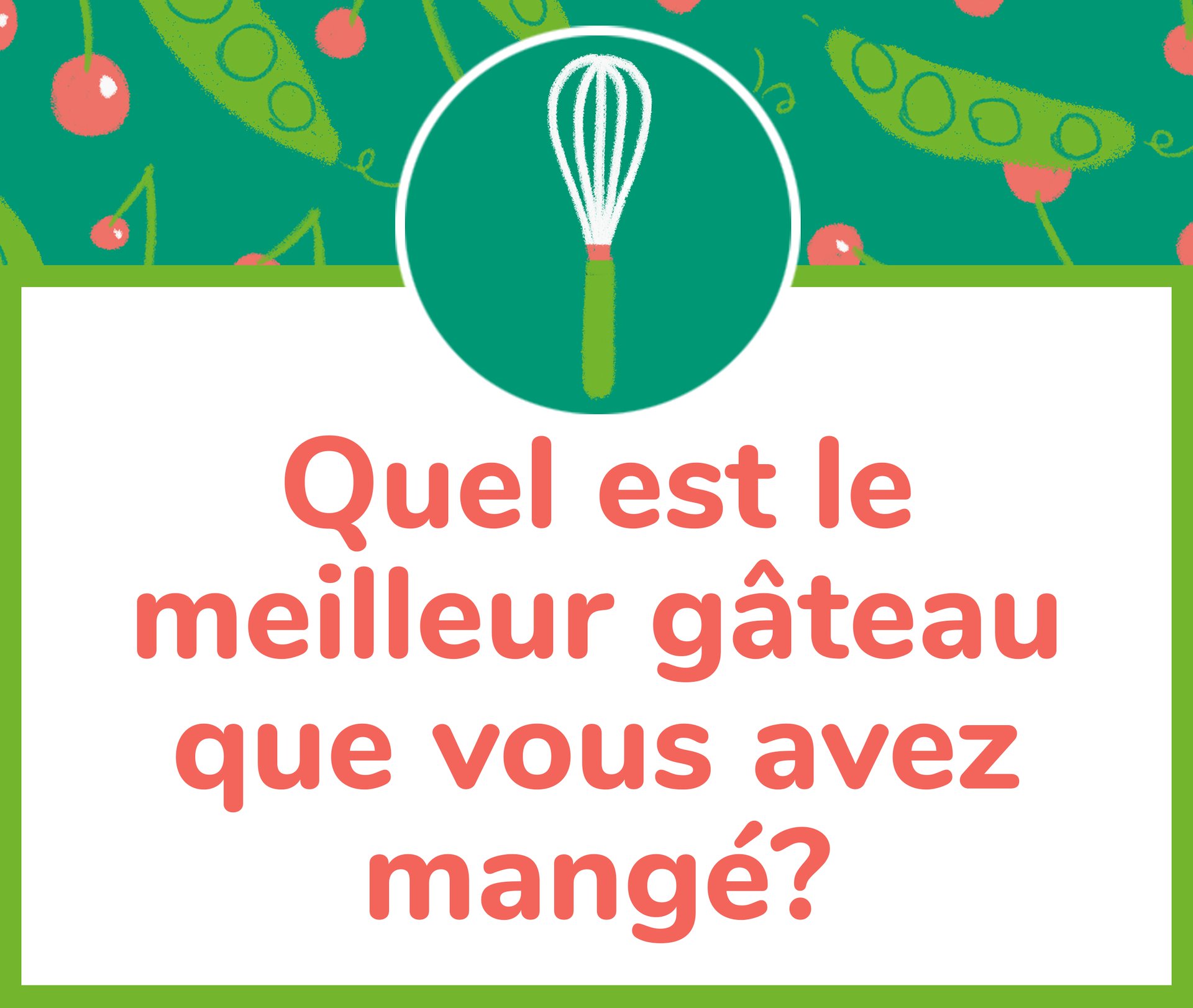 La Question Du Jour! 🍰