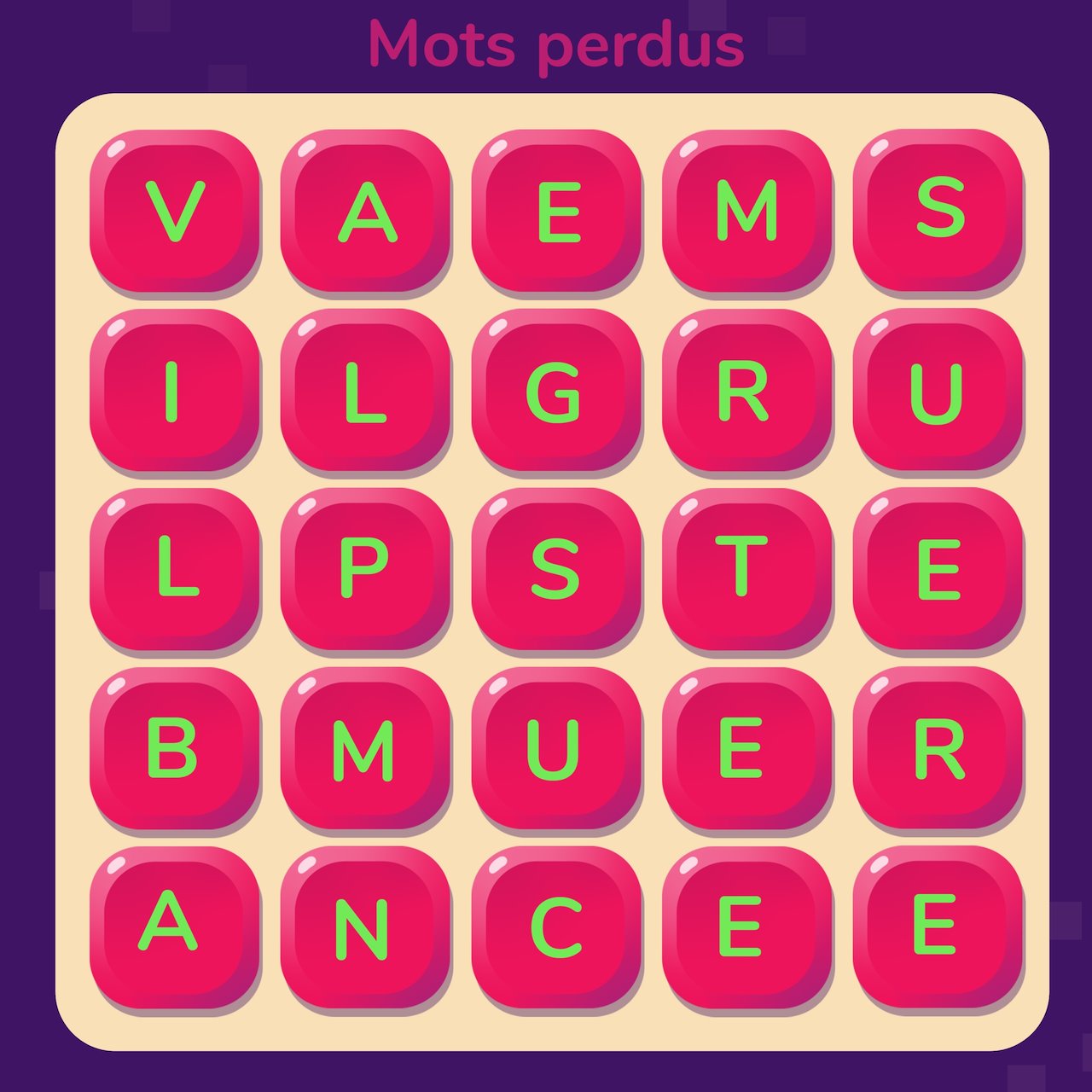 Jeu Des 5 Mots Nrj En Ligne Nouveau jeu: Les mots perdus 😜 😜 😜