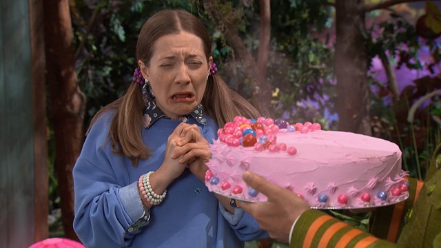 Le gâteau rose