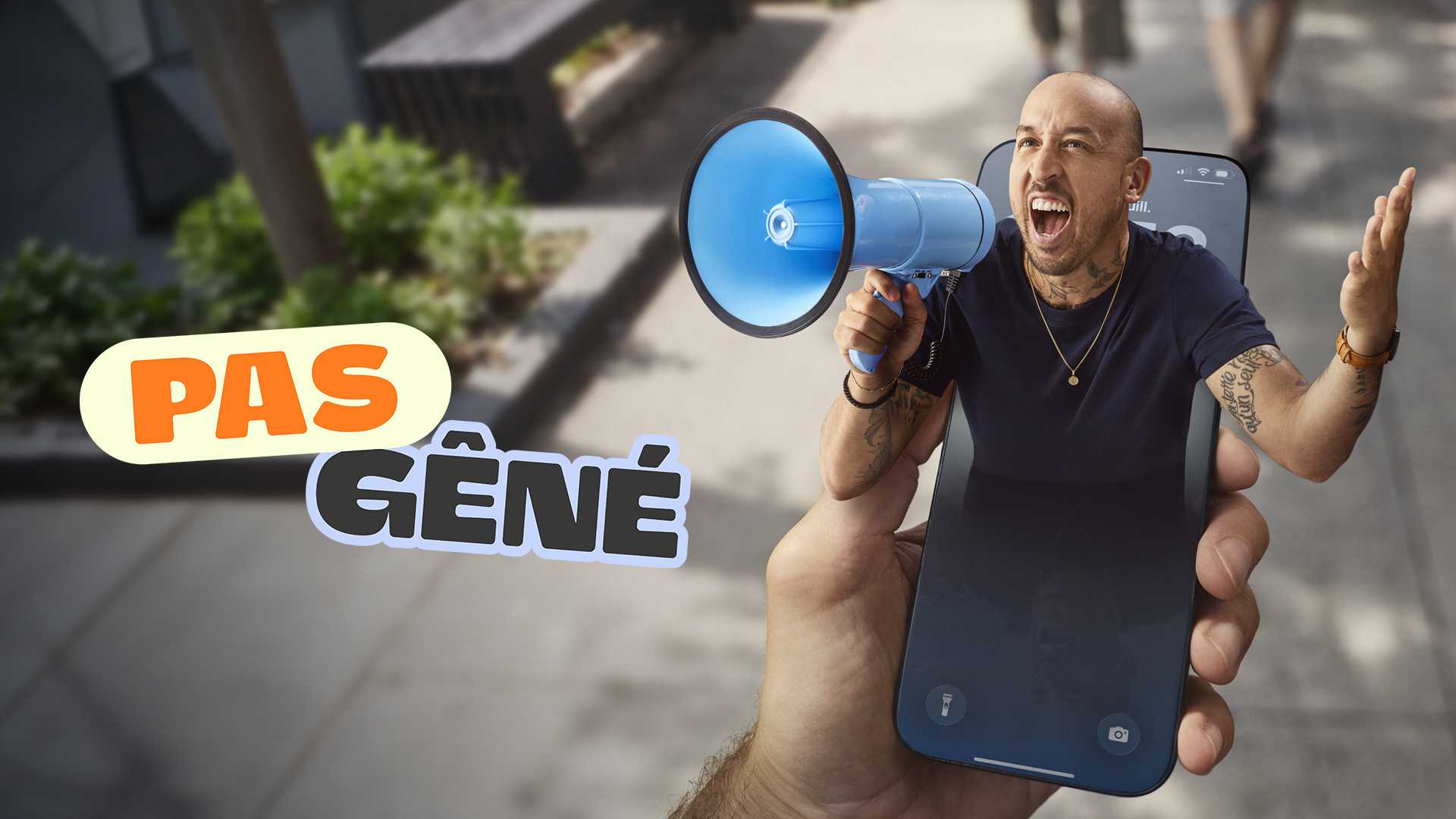 Pas gêné